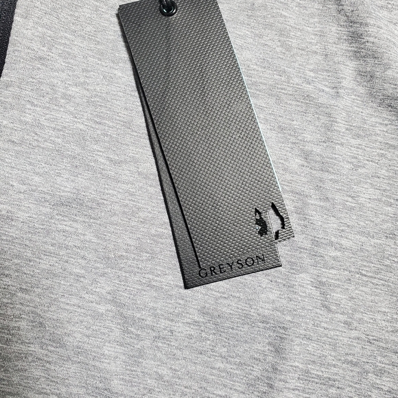 Men's Greyson Golf Pullover Guide Sport 1/4 Zip Light Heather Grey Size M NWT - Picture 3 of 11